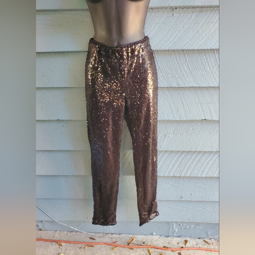 Black Sequin Pants